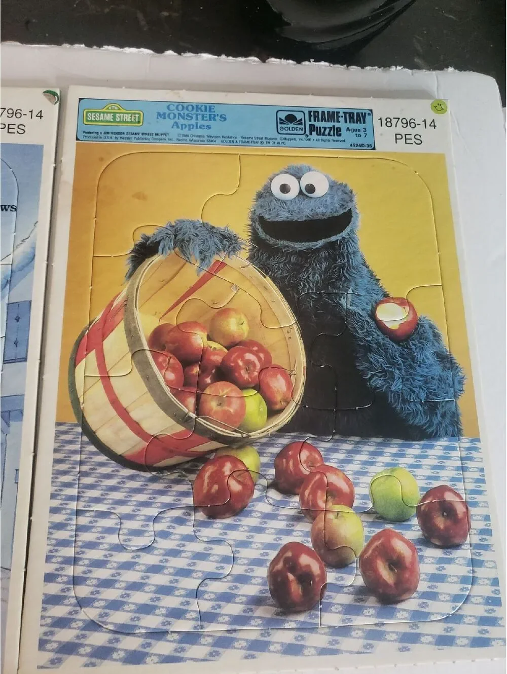 Sesame Street Vintage Puzzles 1989 x3 Golden